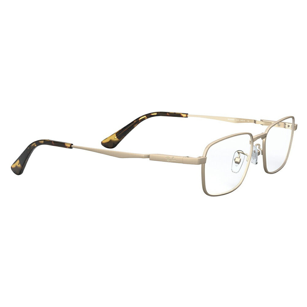 [Outlet] Non-prescription 1.55 lens replacement +0 yen Ray-Ban glasses frame RX8764D 1213 54 Ray-Ban Ray-Ban genuine lens compatible Titanium Square Asian design model Metal 