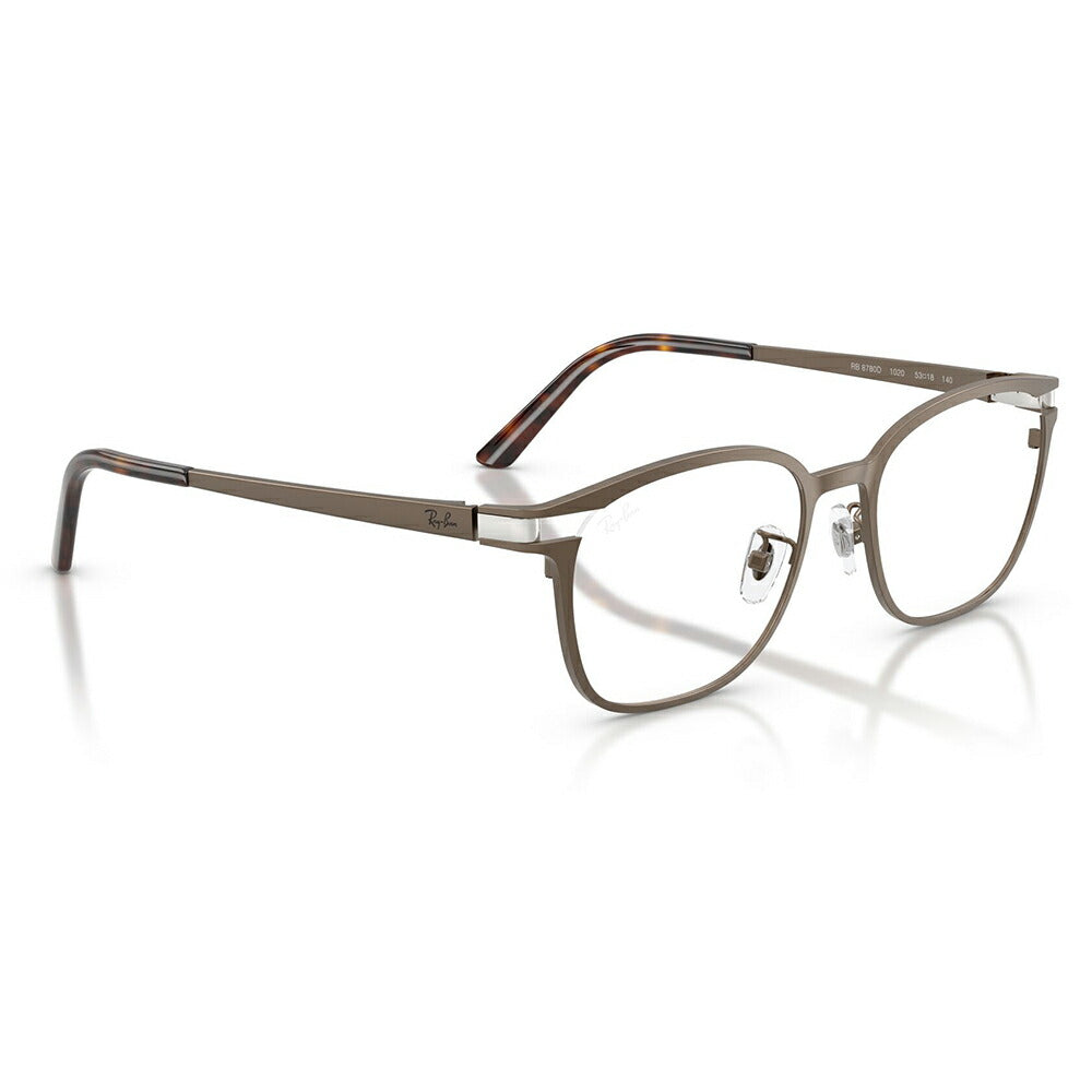 【正規品販売店】度なし1.55レンズ交換+0円 レイバン メガネ フレーム RX8780D 1020 53 Ray-Ban レイバン純正レンズ対応 チタン チタニウム ボストン アジアンデザイン ローブリッジフィット 伊達眼鏡 メガネ