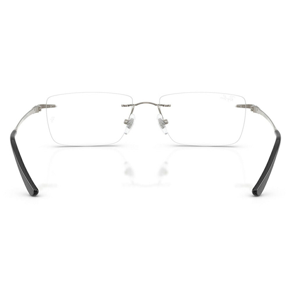 【正規品販売店】度なし1.55レンズ交換+0円 レイバン メガネ フレーム RX8781D 1000 56 Ray-Ban レイバン純正レンズ対応 チタン チタニウム レクタングル アジアンデザイン ツーポイント ローブリッジフィット 伊達眼鏡 メガネ