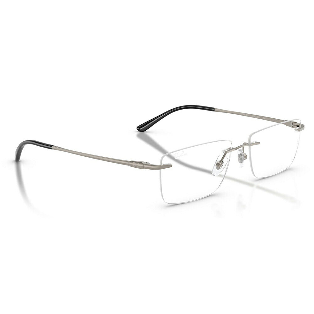【正規品販売店】度なし1.55レンズ交換+0円 レイバン メガネ フレーム RX8781D 1000 56 Ray-Ban レイバン純正レンズ対応 チタン チタニウム レクタングル アジアンデザイン ツーポイント ローブリッジフィット 伊達眼鏡 メガネ