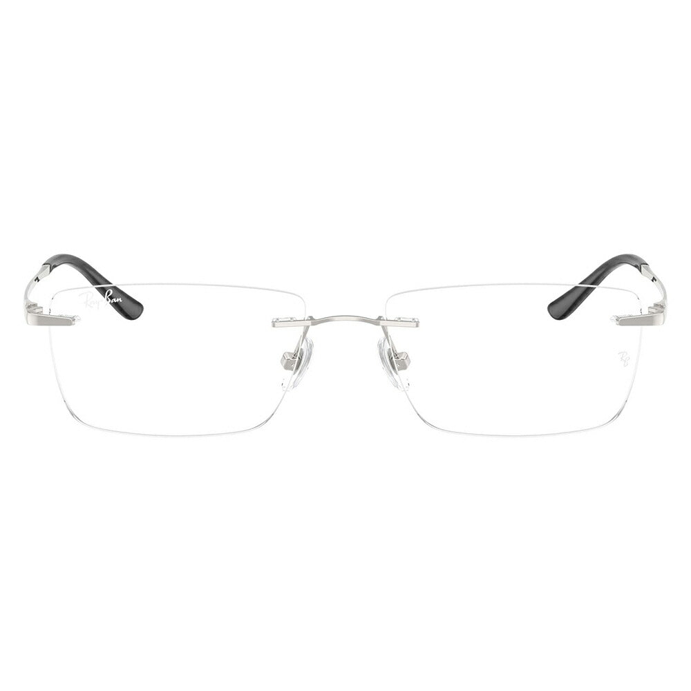 【正規品販売店】度なし1.55レンズ交換+0円 レイバン メガネ フレーム RX8781D 1002 56 Ray-Ban レイバン純正レンズ対応 チタン チタニウム レクタングル アジアンデザイン ツーポイント ローブリッジフィット 伊達眼鏡 メガネ