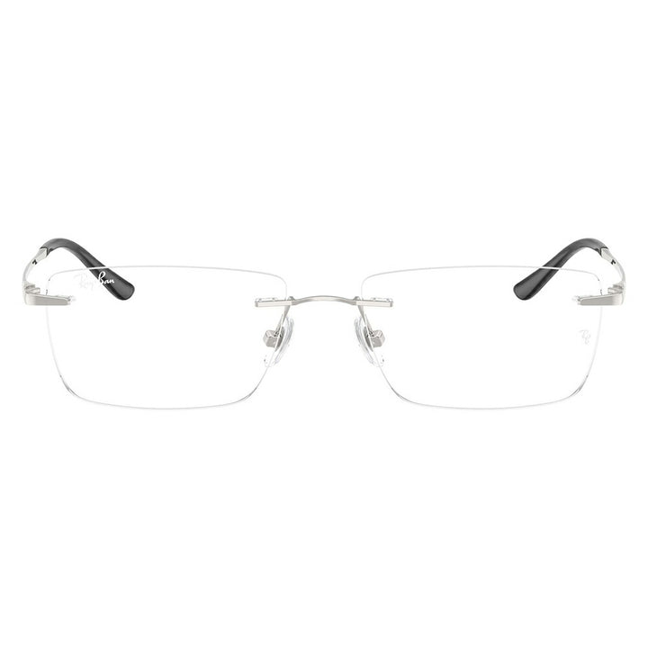 【正規品販売店】度なし1.55レンズ交換+0円 レイバン メガネ フレーム RX8781D 1002 56 Ray-Ban レイバン純正レンズ対応 チタン チタニウム レクタングル アジアンデザイン ツーポイント ローブリッジフィット 伊達眼鏡 メガネ