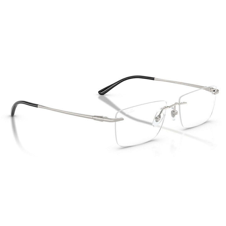 【正規品販売店】度なし1.55レンズ交換+0円 レイバン メガネ フレーム RX8781D 1002 56 Ray-Ban レイバン純正レンズ対応 チタン チタニウム レクタングル アジアンデザイン ツーポイント ローブリッジフィット 伊達眼鏡 メガネ