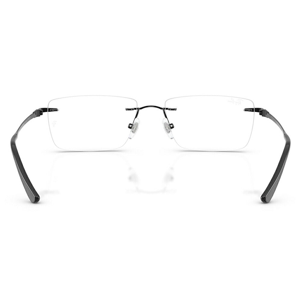 【正規品販売店】度なし1.55レンズ交換+0円 レイバン メガネ フレーム RX8781D 1244 56 Ray-Ban レイバン純正レンズ対応 チタン チタニウム レクタングル アジアンデザイン ツーポイント ローブリッジフィット 伊達眼鏡 メガネ