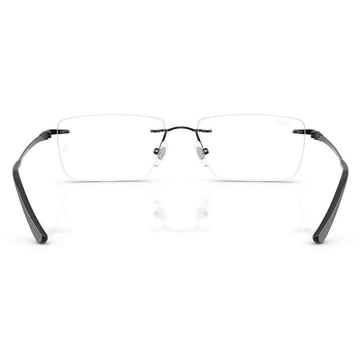 【正規品販売店】度なし1.55レンズ交換+0円 レイバン メガネ フレーム RX8781D 1244 56 Ray-Ban レイバン純正レンズ対応 チタン チタニウム レクタングル アジアンデザイン ツーポイント ローブリッジフィット 伊達眼鏡 メガネ