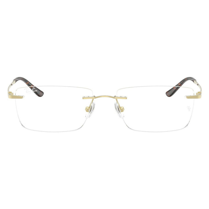 【正規品販売店】度なし1.55レンズ交換+0円 レイバン メガネ フレーム RX8781D 1251 56 Ray-Ban レイバン純正レンズ対応 チタン チタニウム レクタングル アジアンデザイン ツーポイント ローブリッジフィット 伊達眼鏡 メガネ