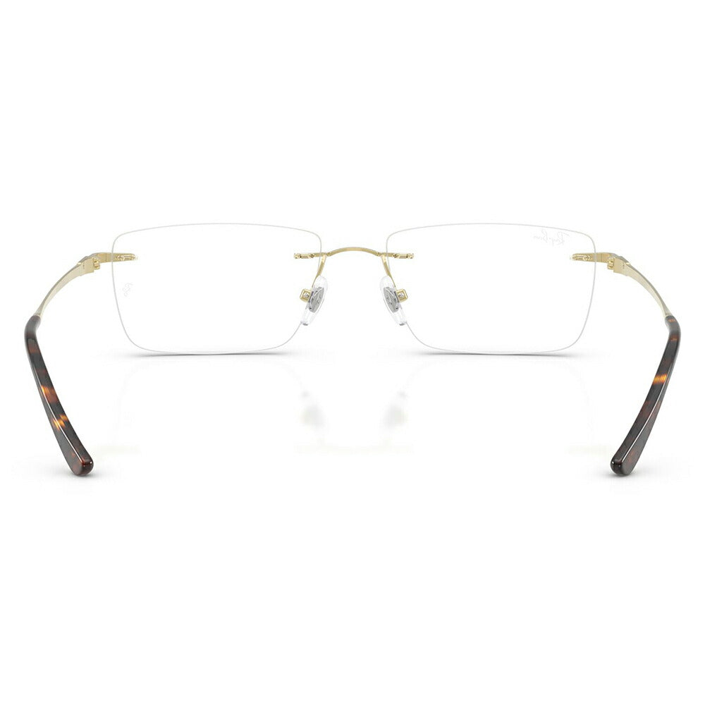 【正規品販売店】度なし1.55レンズ交換+0円 レイバン メガネ フレーム RX8781D 1251 56 Ray-Ban レイバン純正レンズ対応 チタン チタニウム レクタングル アジアンデザイン ツーポイント ローブリッジフィット 伊達眼鏡 メガネ