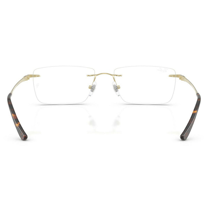 【正規品販売店】度なし1.55レンズ交換+0円 レイバン メガネ フレーム RX8781D 1251 56 Ray-Ban レイバン純正レンズ対応 チタン チタニウム レクタングル アジアンデザイン ツーポイント ローブリッジフィット 伊達眼鏡 メガネ