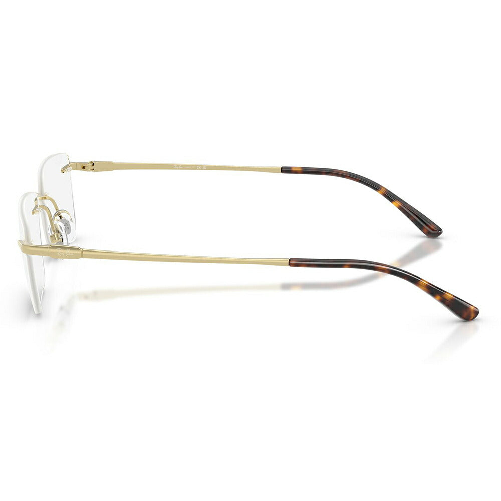 【正規品販売店】度なし1.55レンズ交換+0円 レイバン メガネ フレーム RX8781D 1251 56 Ray-Ban レイバン純正レンズ対応 チタン チタニウム レクタングル アジアンデザイン ツーポイント ローブリッジフィット 伊達眼鏡 メガネ
