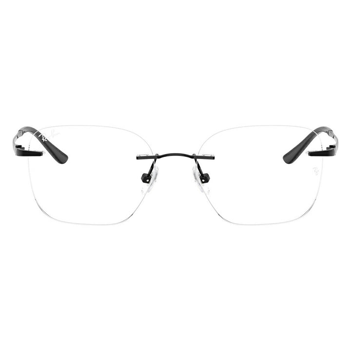 【正規品販売店】度なし1.55レンズ交換+0円 レイバン メガネ フレーム RX8783D 1244 52 Ray-Ban レイバン純正レンズ対応 チタン チタニウム スクエア 多角形 アジアンデザイン ツーポイント ローブリッジフィット 伊達眼鏡 メガネ