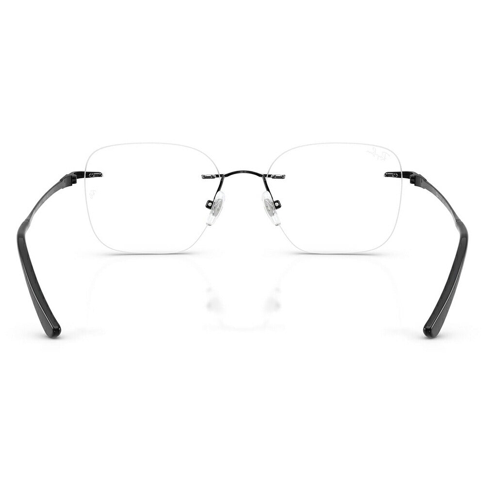 【正規品販売店】度なし1.55レンズ交換+0円 レイバン メガネ フレーム RX8783D 1244 52 Ray-Ban レイバン純正レンズ対応 チタン チタニウム スクエア 多角形 アジアンデザイン ツーポイント ローブリッジフィット 伊達眼鏡 メガネ