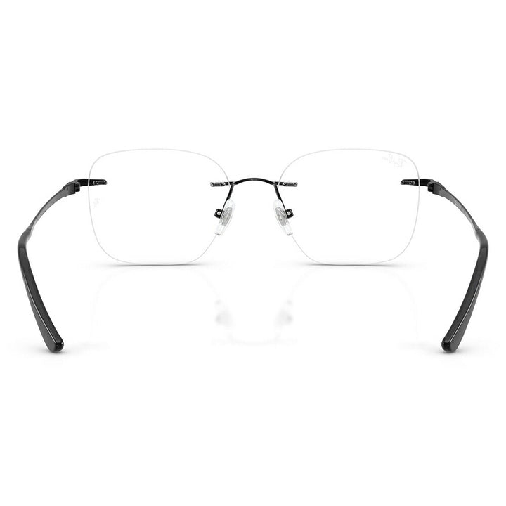 【正規品販売店】度なし1.55レンズ交換+0円 レイバン メガネ フレーム RX8783D 1244 52 Ray-Ban レイバン純正レンズ対応 チタン チタニウム スクエア 多角形 アジアンデザイン ツーポイント ローブリッジフィット 伊達眼鏡 メガネ