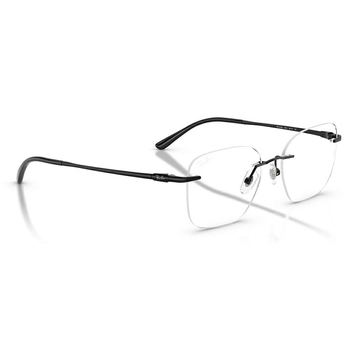 【正規品販売店】度なし1.55レンズ交換+0円 レイバン メガネ フレーム RX8783D 1244 52 Ray-Ban レイバン純正レンズ対応 チタン チタニウム スクエア 多角形 アジアンデザイン ツーポイント ローブリッジフィット 伊達眼鏡 メガネ