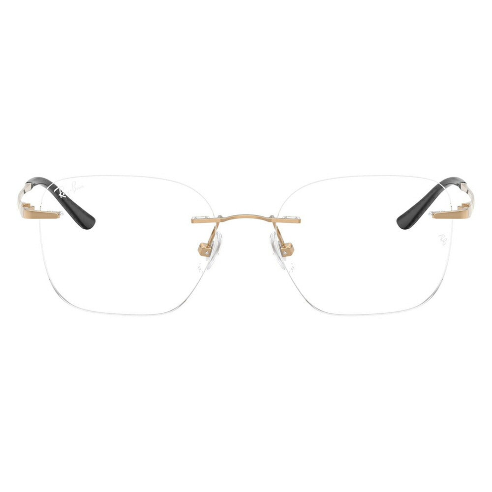 【正規品販売店】度なし1.55レンズ交換+0円 レイバン メガネ フレーム RX8783D 1248 52 Ray-Ban レイバン純正レンズ対応 チタン チタニウム スクエア 多角形 アジアンデザイン ツーポイント ローブリッジフィット 伊達眼鏡 メガネ