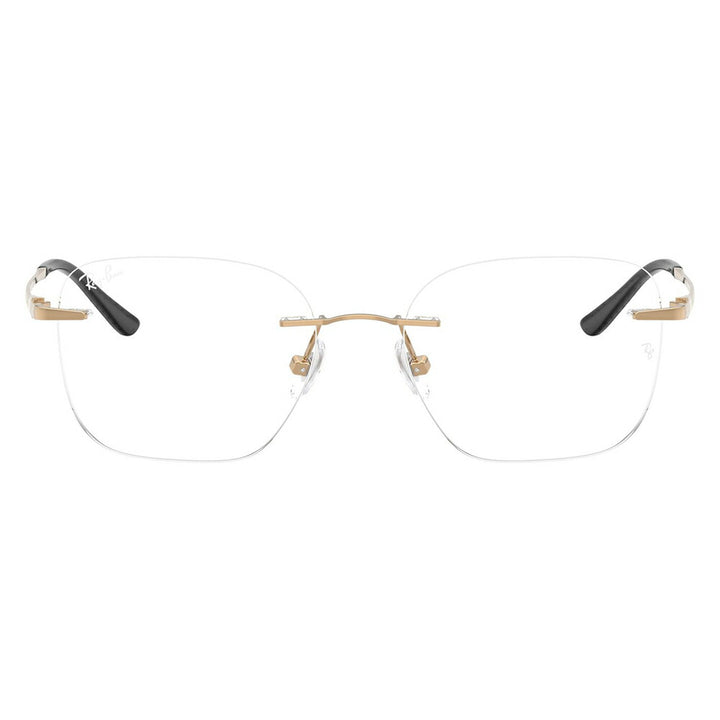 【正規品販売店】度なし1.55レンズ交換+0円 レイバン メガネ フレーム RX8783D 1248 52 Ray-Ban レイバン純正レンズ対応 チタン チタニウム スクエア 多角形 アジアンデザイン ツーポイント ローブリッジフィット 伊達眼鏡 メガネ