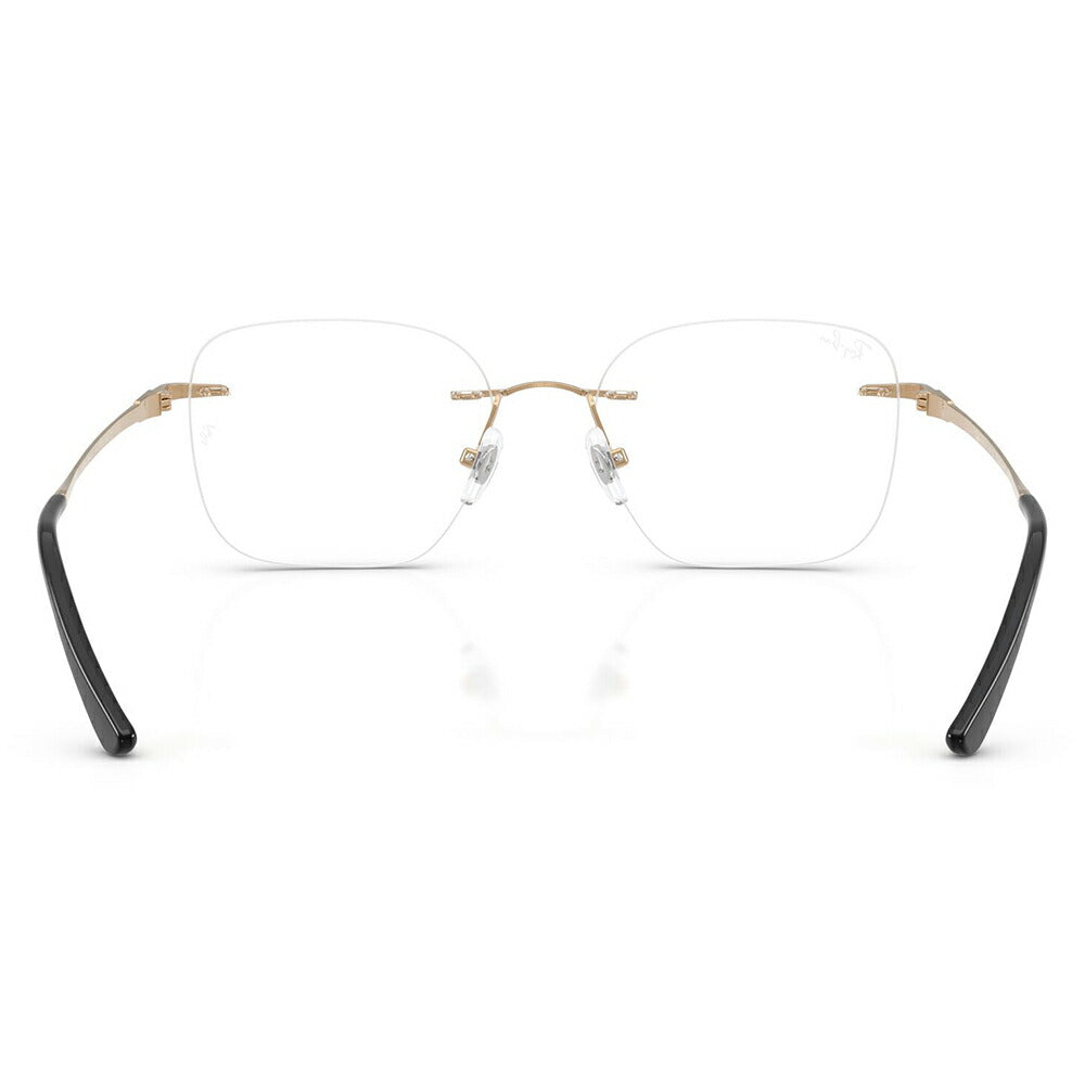 【正規品販売店】度なし1.55レンズ交換+0円 レイバン メガネ フレーム RX8783D 1248 52 Ray-Ban レイバン純正レンズ対応 チタン チタニウム スクエア 多角形 アジアンデザイン ツーポイント ローブリッジフィット 伊達眼鏡 メガネ