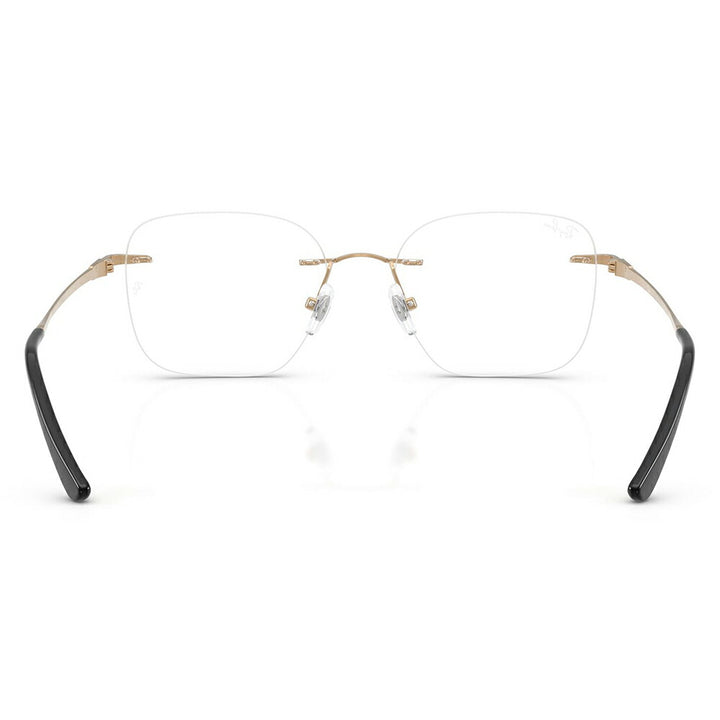【正規品販売店】度なし1.55レンズ交換+0円 レイバン メガネ フレーム RX8783D 1248 52 Ray-Ban レイバン純正レンズ対応 チタン チタニウム スクエア 多角形 アジアンデザイン ツーポイント ローブリッジフィット 伊達眼鏡 メガネ