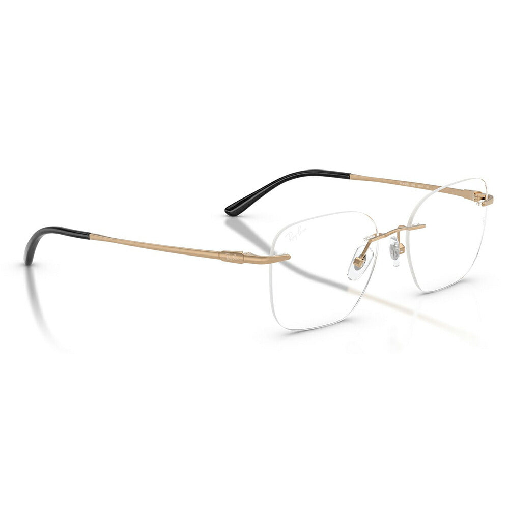 【正規品販売店】度なし1.55レンズ交換+0円 レイバン メガネ フレーム RX8783D 1248 52 Ray-Ban レイバン純正レンズ対応 チタン チタニウム スクエア 多角形 アジアンデザイン ツーポイント ローブリッジフィット 伊達眼鏡 メガネ