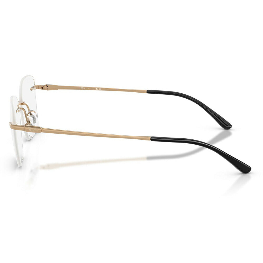 【正規品販売店】度なし1.55レンズ交換+0円 レイバン メガネ フレーム RX8783D 1248 52 Ray-Ban レイバン純正レンズ対応 チタン チタニウム スクエア 多角形 アジアンデザイン ツーポイント ローブリッジフィット 伊達眼鏡 メガネ