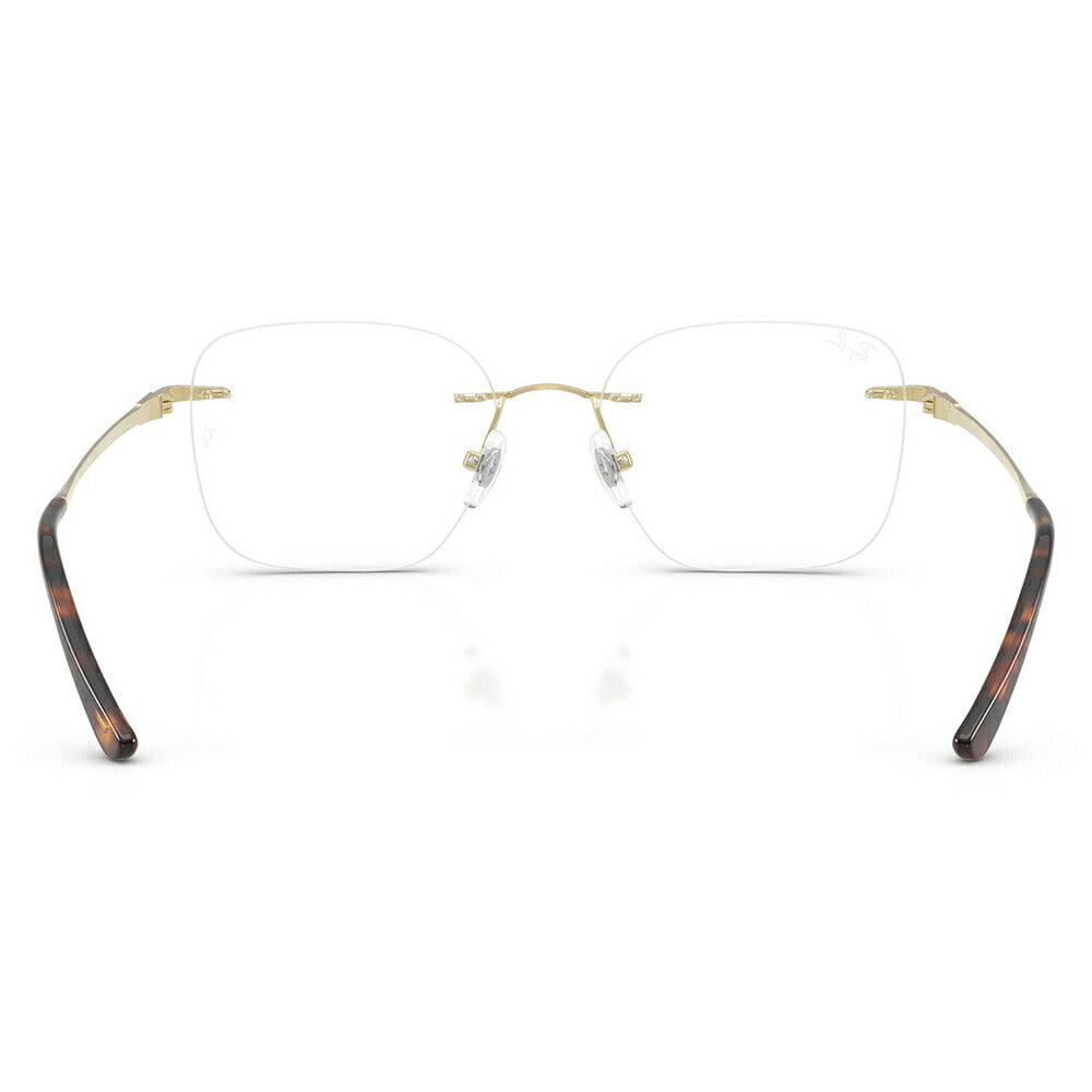【正規品販売店】度なし1.55レンズ交換+0円 レイバン メガネ フレーム RX8783D 1251 52 Ray-Ban レイバン純正レンズ対応 チタン チタニウム スクエア 多角形 アジアンデザイン ツーポイント ローブリッジフィット 伊達眼鏡 メガネ