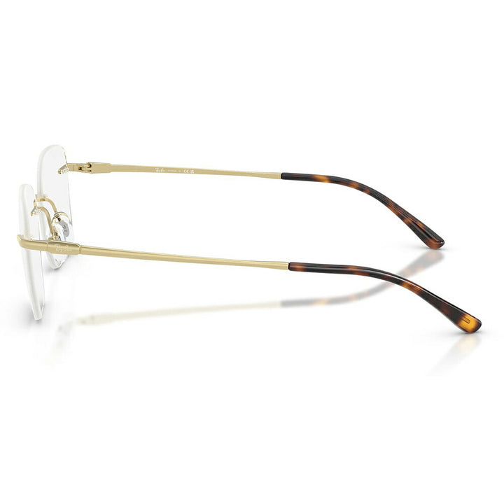 【正規品販売店】度なし1.55レンズ交換+0円 レイバン メガネ フレーム RX8783D 1251 52 Ray-Ban レイバン純正レンズ対応 チタン チタニウム スクエア 多角形 アジアンデザイン ツーポイント ローブリッジフィット 伊達眼鏡 メガネ