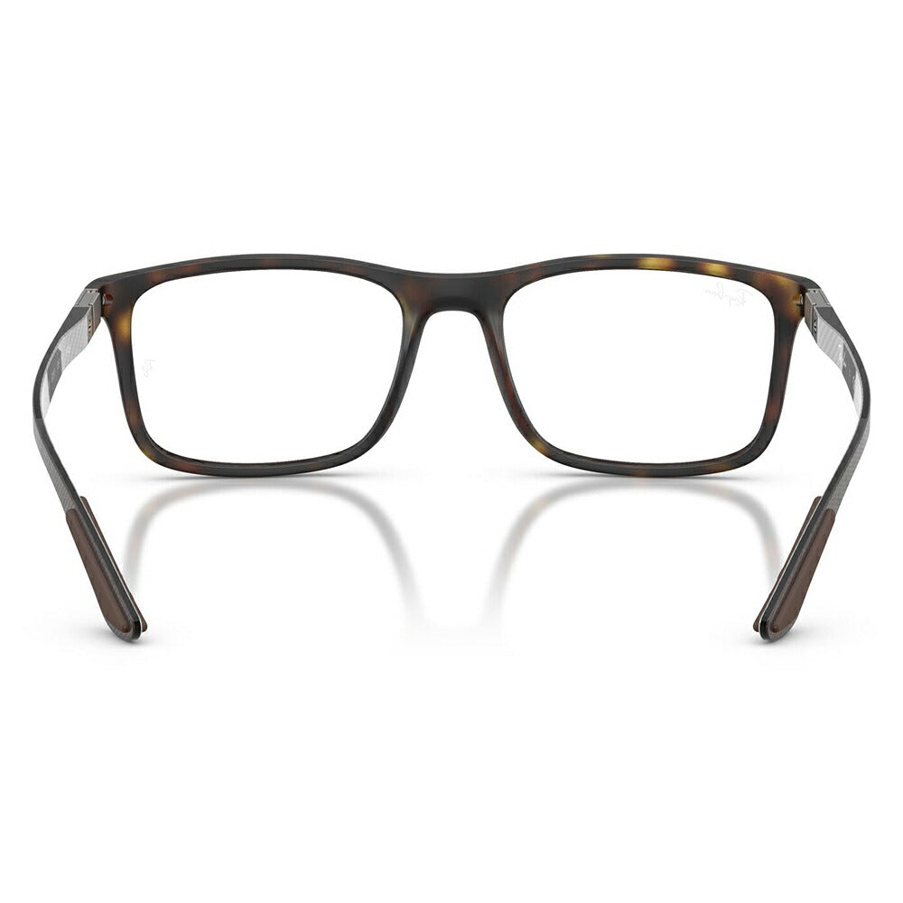【正規品販売店】度なし1.55レンズ交換+0円 レイバン メガネ RX8908 5200 53 55 57 Ray-Ban レイバン純正レンズ対応 スクエア ユニセックス カーボンファイバー