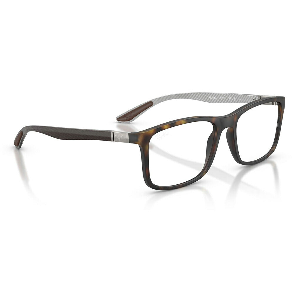 【正規品販売店】度なし1.55レンズ交換+0円 レイバン メガネ RX8908 5200 53 55 57 Ray-Ban レイバン純正レンズ対応 スクエア ユニセックス カーボンファイバー