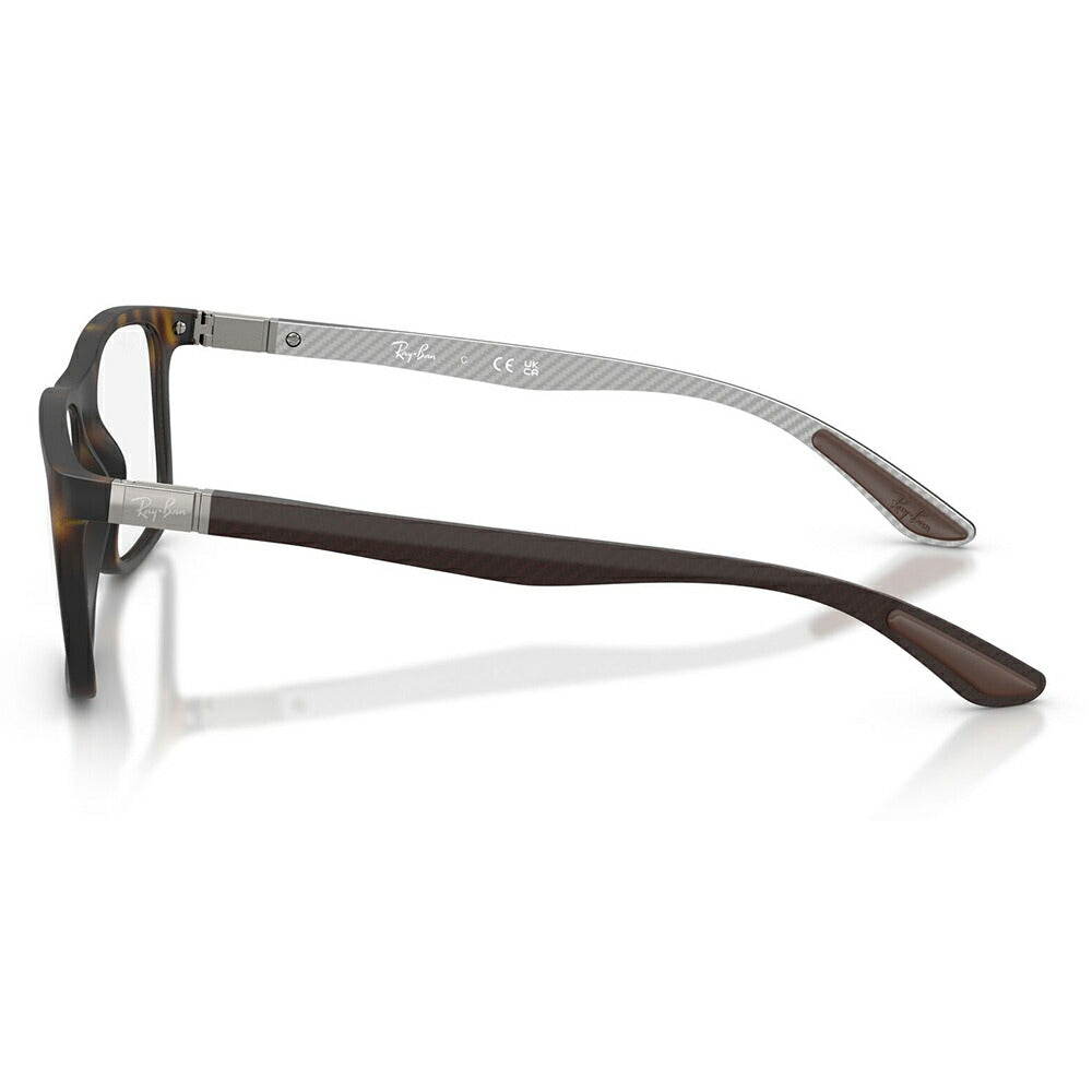【正規品販売店】度なし1.55レンズ交換+0円 レイバン メガネ RX8908 5200 53 55 57 Ray-Ban レイバン純正レンズ対応 スクエア ユニセックス カーボンファイバー