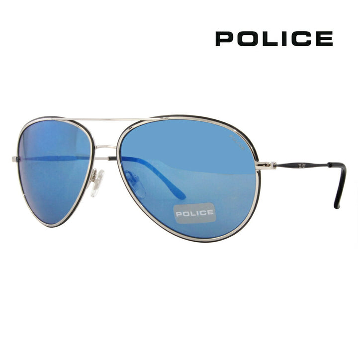 [Authorized Retailer] Police Glasses, Sunglasses, Fashion Glasses, Eyeglasses S8299I 583B 61 POLICE LEGENDS Teardrop Full Rim Metal Men's 