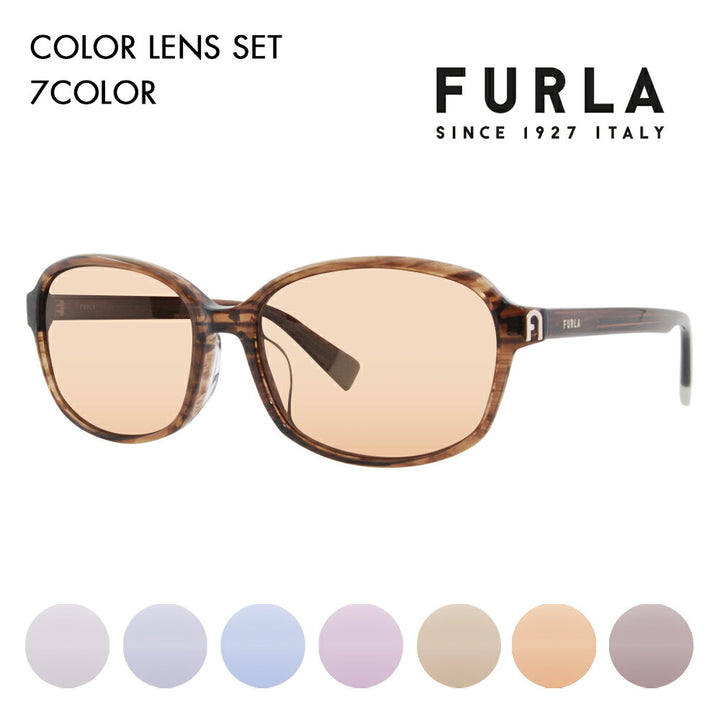 【正規品販売店】 FURLA フルラ サングラス カラーレンズセット SFU650J 9N3P 56 スクエア ボストン ジャパンモデル レディース 紫外線カット