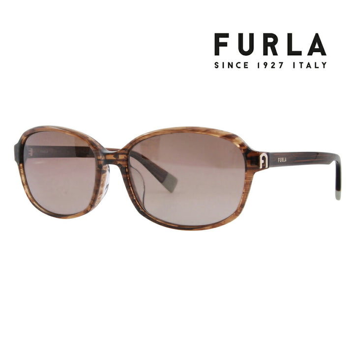 [Authorized Retailer] FURLA Sunglasses SFU650J 9N3P 56 Square Boston Japan Model Women's UV Protection Polarized Lenses 