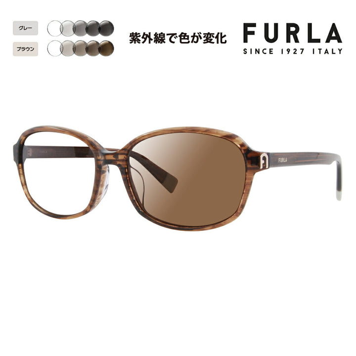 【正規品販売店】 FURLA フルラ サングラス 調光レンズセット SFU650J 9N3P 56 スクエア ボストン ジャパンモデル レディース 紫外線カット