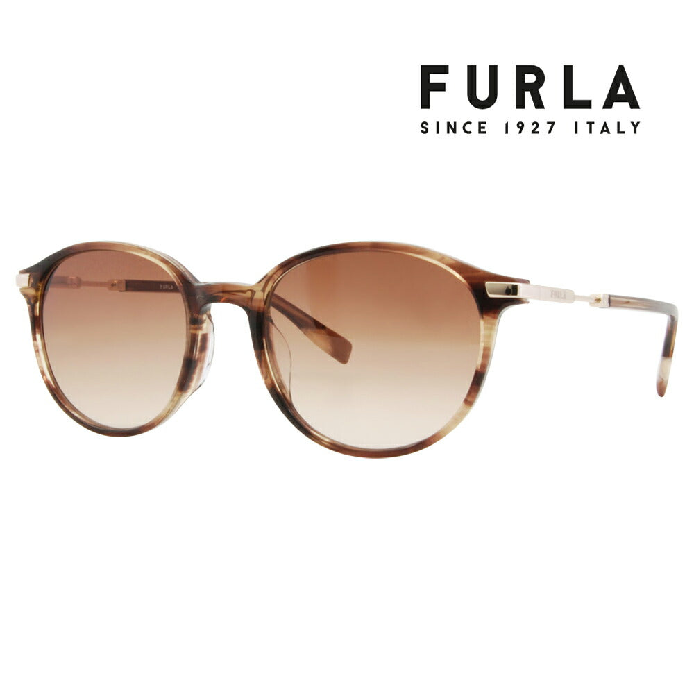 [Authorized Retailer] FURLA Sunglasses SFU651J 06YH 51 Boston Combination Japan Model Women's UV Protection 