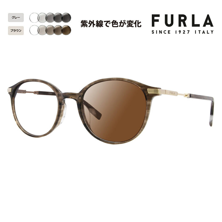 【正規品販売店】 FURLA フルラ サングラス 調光レンズセット SFU651J 07HI 51 ボストン コンビネーション ジャパンモデル レディース 紫外線カット