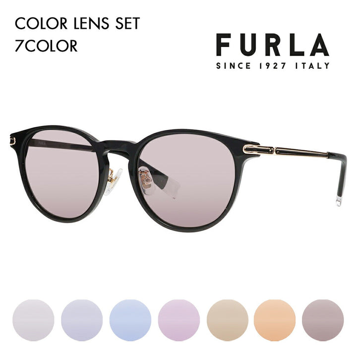 【正規品販売店】 FURLA フルラ サングラス カラーレンズセット SFU744J 700P 50 ボストン ウェリントン ジャパンモデル レディース セル