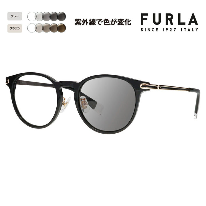 【正規品販売店】 FURLA フルラ サングラス 調光レンズセット SFU744J 700P 50 ボストン ウェリントン ジャパンモデル レディース セル