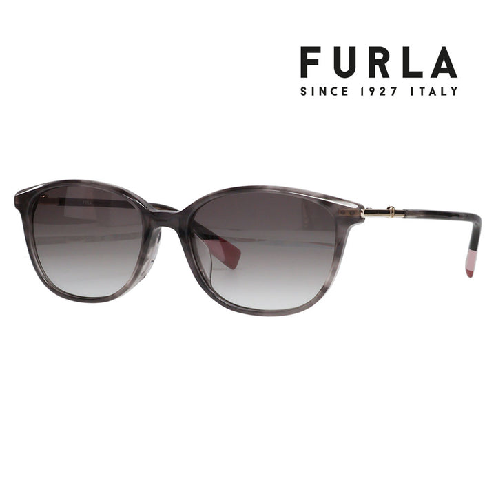 [Authorized Retailer] FURLA Sunglasses SFU747J 06LB 53 Wellington Oval Japan Model Women's Cell UV Protection Stylish Driving 