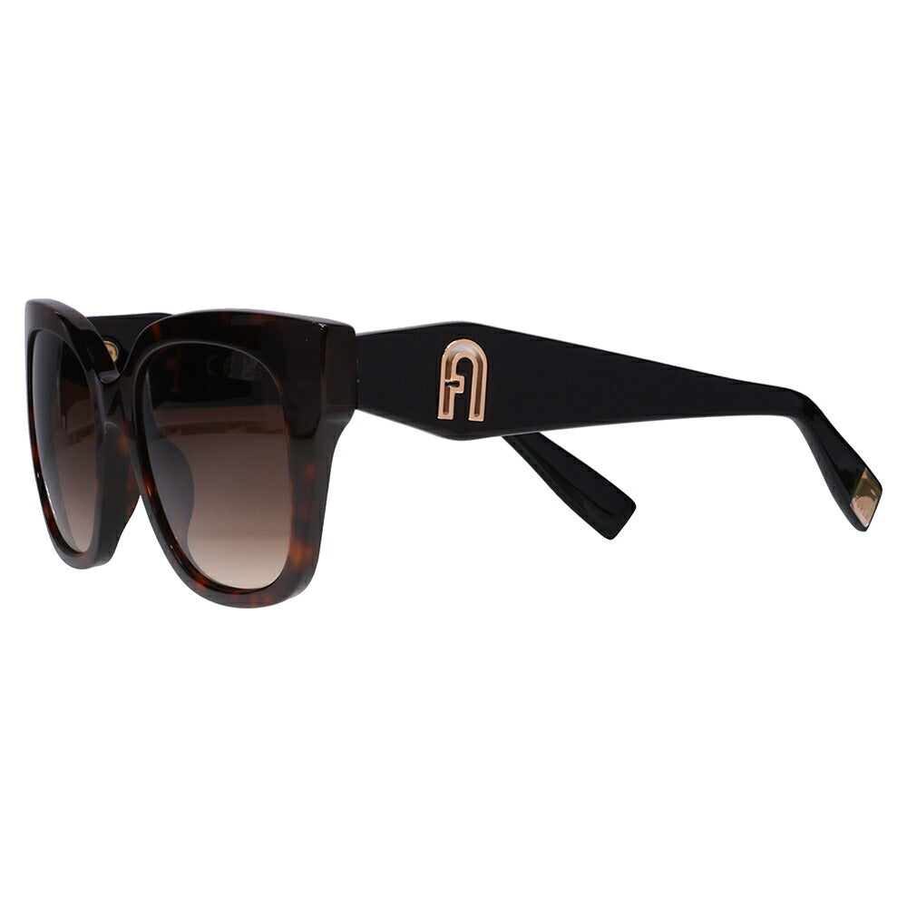 【正規品販売店】 FURLA フルラ サングラス SFU812 02BL 53 オーバーサイズ バタフライ セル レディース