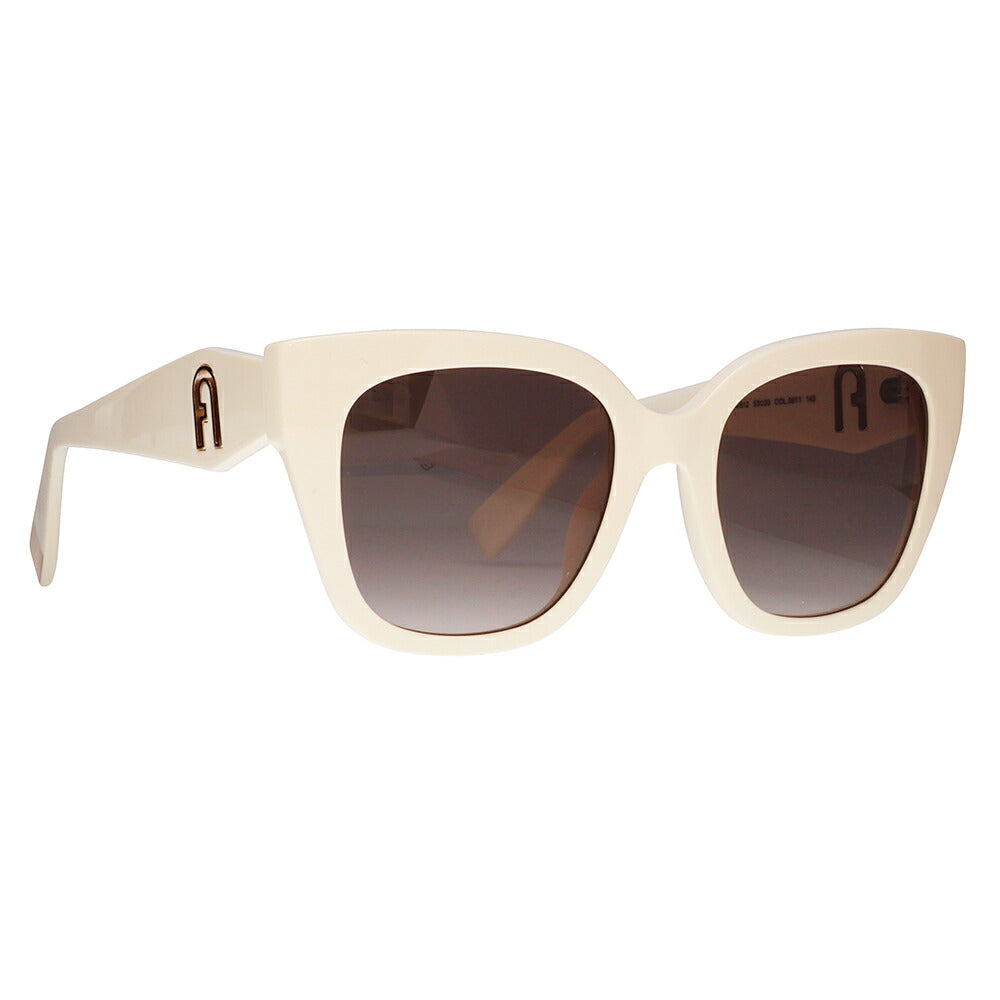 【正規品販売店】 FURLA フルラ サングラス SFU812 06Y1 53 オーバーサイズ バタフライ セル レディース