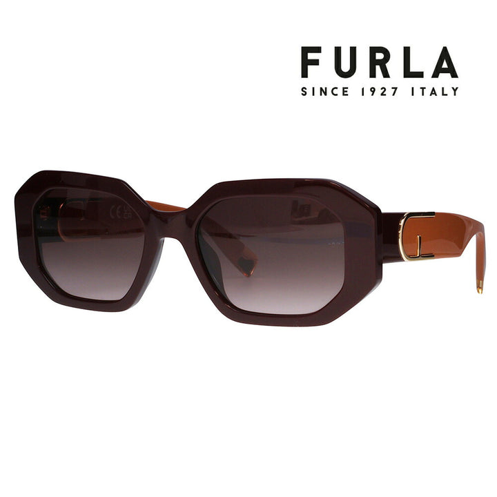 【正規品販売店】 FURLA フルラ サングラス SFU815V 0G96 54 ヘキサゴン セル レディース