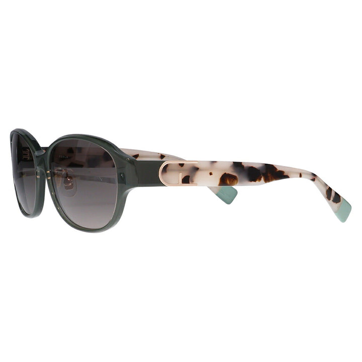 【正規品販売店】 FURLA フルラ サングラス SFU849J 06RM 55 オーバル ラウンド ジャパンモデル レディース セル 紫外線 UVカット おしゃれ 運転用