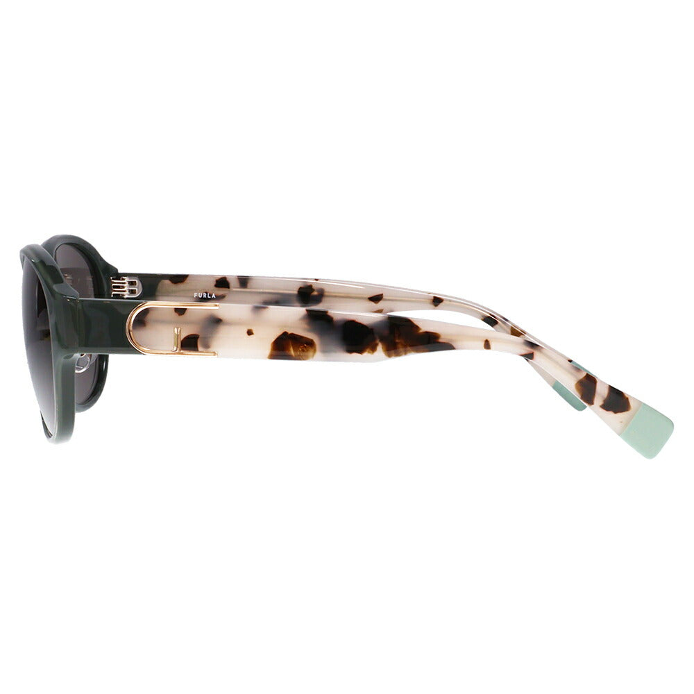 【正規品販売店】 FURLA フルラ サングラス SFU849J 06RM 55 オーバル ラウンド ジャパンモデル レディース セル 紫外線 UVカット おしゃれ 運転用