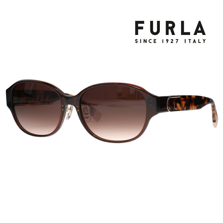 【正規品販売店】 FURLA フルラ サングラス SFU849J 0892 55 オーバル ラウンド ジャパンモデル レディース セル 紫外線 UVカット おしゃれ 運転用