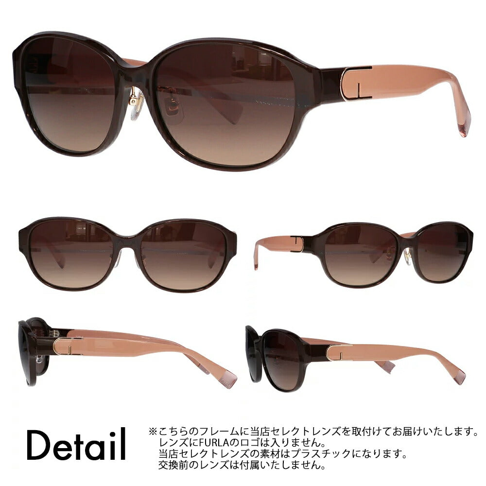 【正規品販売店】 FURLA フルラ サングラス 調光レンズセット SFU849J 6XKP 55 オーバル ラウンド ジャパンモデル レディース セル 紫外線 UVカット おしゃれ