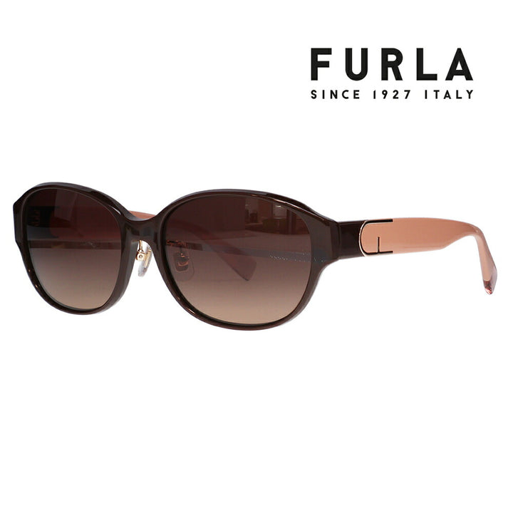 【正規品販売店】 FURLA フルラ サングラス SFU849J 6XKP 55 オーバル ラウンド ジャパンモデル レディース セル 紫外線 UVカット おしゃれ 運転用