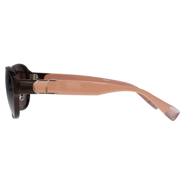 【正規品販売店】 FURLA フルラ サングラス SFU849J 6XKP 55 オーバル ラウンド ジャパンモデル レディース セル 紫外線 UVカット おしゃれ 運転用