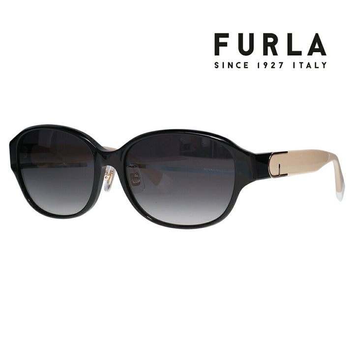 【正規品販売店】 FURLA フルラ サングラス SFU849J 700P 55 オーバル ラウンド ジャパンモデル レディース セル 紫外線 UVカット おしゃれ 運転用