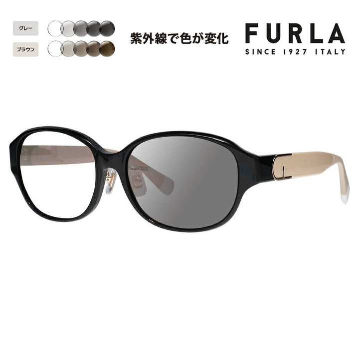【正規品販売店】 FURLA フルラ サングラス 調光レンズセット SFU849J 700P 55 オーバル ラウンド ジャパンモデル レディース セル 紫外線 UVカット おしゃれ