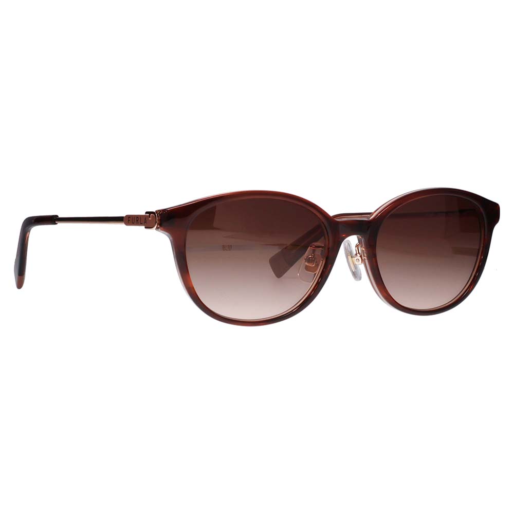【正規品販売店】 FURLA フルラ サングラス SFU851J 01FW 52 ウェリントン オーバル セル ジャパンモデル レディース