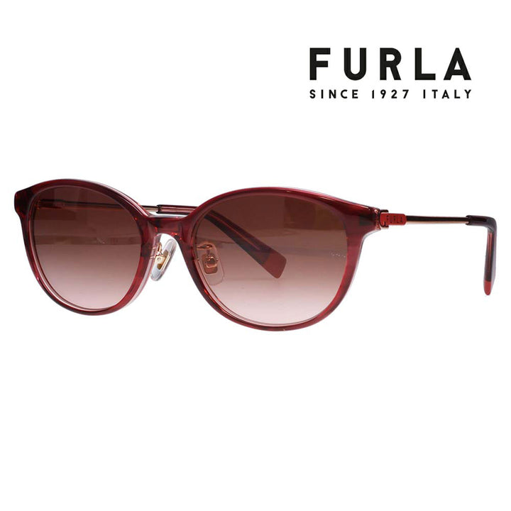 【正規品販売店】 FURLA フルラ サングラス SFU851J 01G2 52 ウェリントン オーバル セル ジャパンモデル レディース